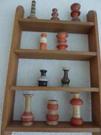 10 keramiek miniatuur potjes zonder rekje, Ophalen of Verzenden, Zo goed als nieuw