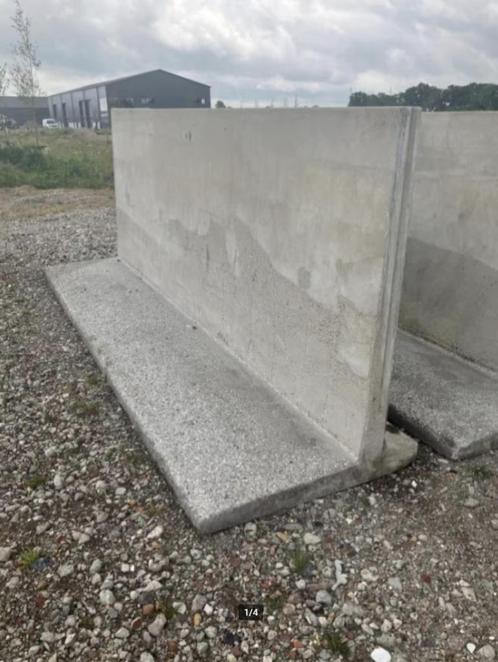 Gebruikte silowanden 150cmx400cm (2stuks), Tuin en Terras, Tegels en Klinkers, Gebruikt, Klinkers, Beton, Verzenden