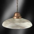 Antieke Holophane Hanglamp XXL, Antiek en Kunst, Antiek | Lampen, Ophalen of Verzenden