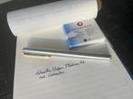 Sheaffer Vulpen Stainless Steel Gold Trim Medium Nib, Ophalen of Verzenden, Gebruikt, Vulpen, Sheaffer