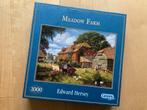 Puzzel Meadow Farm van Gibsons 1000 stukjes, Ophalen of Verzenden, 500 t/m 1500 stukjes, Gebruikt, Legpuzzel