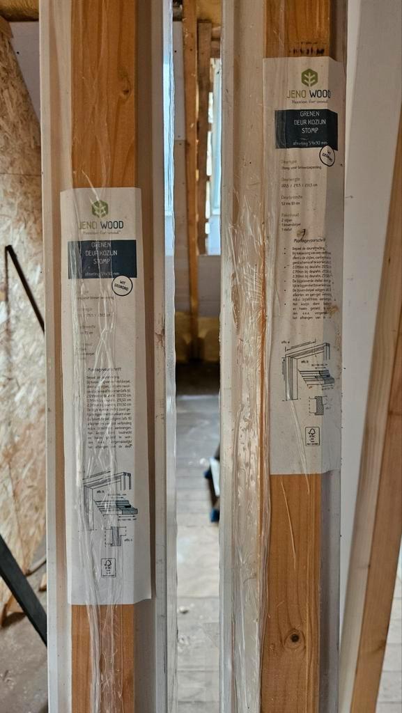 3x Binnendeurkozijn Stomp 90mm - Nieuw, Doe-het-zelf en Verbouw, Deuren en Horren, Ophalen