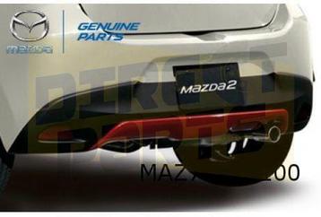 Mazda 2 (4/15-2/20) achterbumper (bij skidplate) (bij PDC) ( beschikbaar voor biedingen