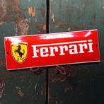 Emaille Schild FERRARI Garage Dealer Reclamebord Vintage Oud, Verzamelen, Verzenden, Gebruikt, Reclamebord