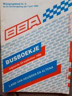 BBA dienstregeling 28 sept '86 - autobusdienst, Verzamelen, Ophalen of Verzenden, Zo goed als nieuw, Bus of Metro, Boek of Tijdschrift