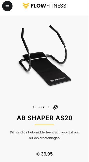 Flow Fitness Ab Shaper AS20 nieuw in doos! beschikbaar voor biedingen