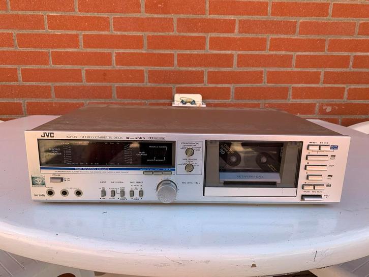 JVC KD-D4 Cassettedeck - Vintage Stereo, Audio, Tv en Foto, Cassettedecks, Enkel, JVC, Tape counter, Ophalen