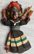 Vintage dubbelzijdige marionet uit Nepal, Antiek en Kunst, Kunst | Niet-Westerse kunst, Ophalen of Verzenden