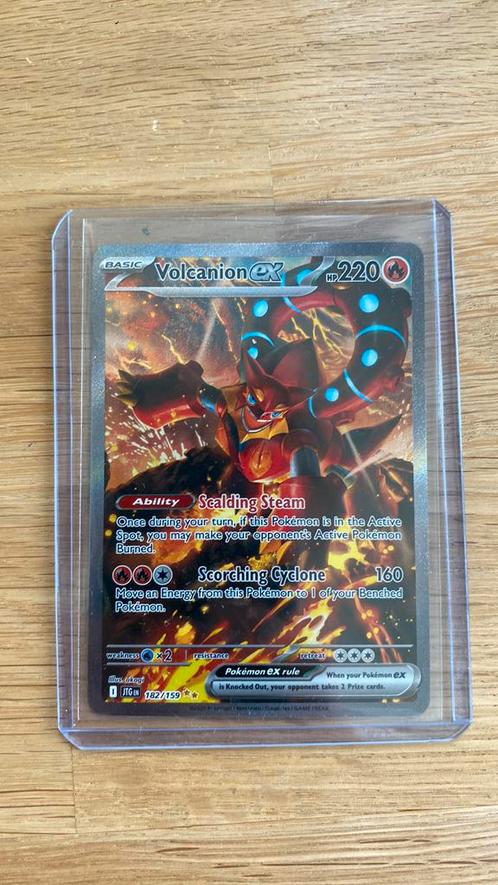 Volcanion ex 182/159 journey together, Hobby en Vrije tijd, Verzamelkaartspellen | Pokémon, Nieuw, Losse kaart, Foil, Verzenden