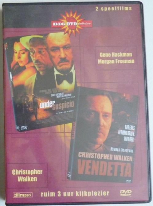Under suspicion + Vendetta. Genre misdaad+actie thriller DVD, Cd's en Dvd's, Dvd's | Thrillers en Misdaad, Zo goed als nieuw, Actiethriller