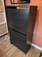 Ikea Bissa zwart bruine schoenenkast zgan, Ophalen, Zo goed als nieuw