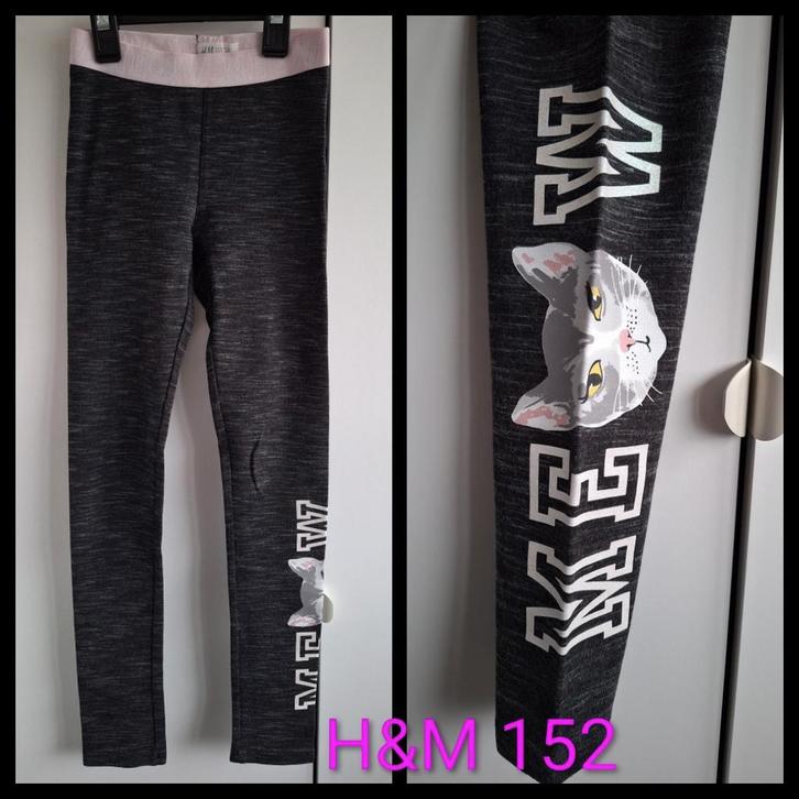 Sportlegging kat meisje H&M mt 152 zgan, Kinderen en Baby's, Kinderkleding | Maat 152, Zo goed als nieuw, Meisje, Sport- of Zwemkleding