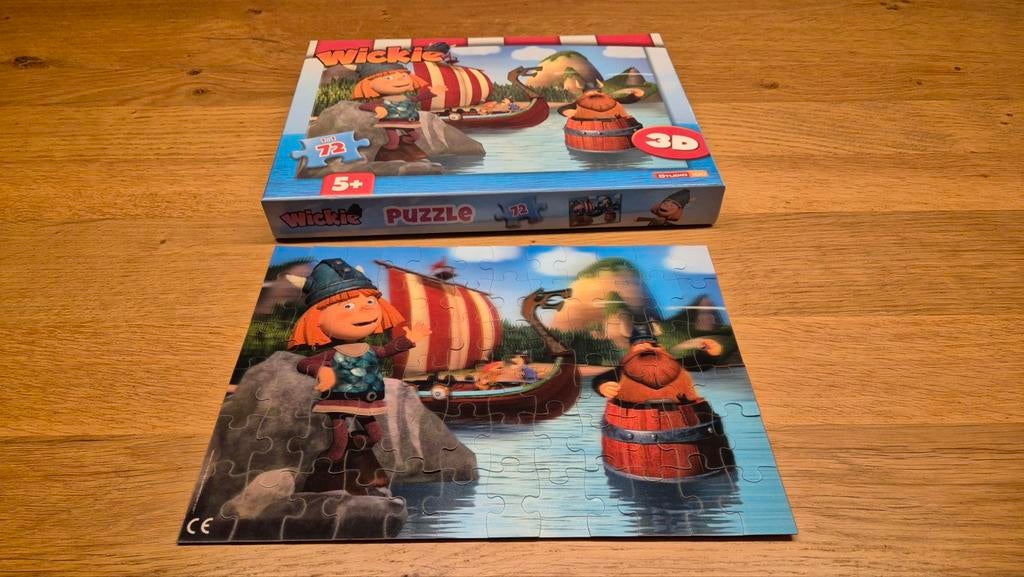 Wickie de Viking Puzzel - 72 stukjes 3D, Kinderen en Baby's, Ophalen of Verzenden, Meer dan 50 stukjes, Zo goed als nieuw, 4 tot 6 jaar