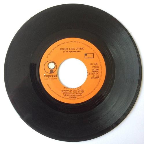 Mac Doodle Drink Lisa 7" Pretty Rose Rotterdam 70s nederpop, Cd's en Dvd's, Vinyl Singles, Gebruikt, Single, Pop, 7 inch, Ophalen of Verzenden