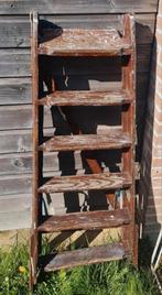 Brocante Franse houten schilderstrap, Doe-het-zelf en Verbouw, Ladders en Trappen, Ophalen, Gebruikt, Minder dan 2 meter