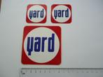sticker oud YARD OIL Gas logo retro olie auto motorsport, Verzenden, Zo goed als nieuw, Bedrijf of Vereniging