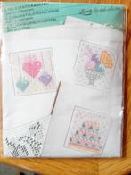 3 Felicitatiekaarten met enveloppen zelf borduren Lanarte, Hobby en Vrije tijd, Kaarten | Zelfgemaakt, Ophalen of Verzenden, Nieuw