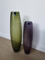 Glazen vazen Leonardo, prijs vanaf !!!, Ophalen of Verzenden, Minder dan 50 cm, Groen, Glas