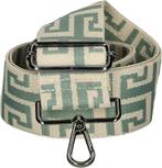 Bag strap - Festival tassenriem/band - Beige/Groen, Sieraden, Tassen en Uiterlijk, Tassen | Damestassen, Beige, Overige typen