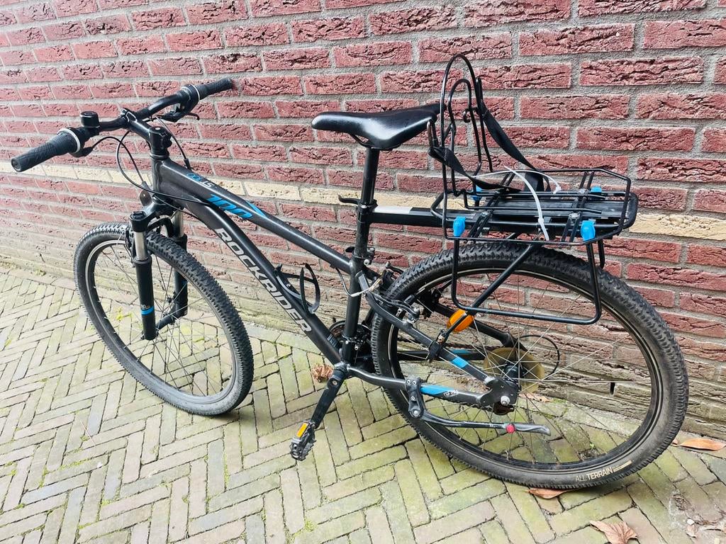 Mountainbike Rockrider, Fietsen en Brommers, Fietsen | Heren | Sportfietsen en Toerfietsen, 28 inch, Gebruikt, Vering, 49 tot 53 cm