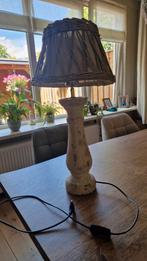 Schemerlamp met stenen poot, Huis en Inrichting, Lampen | Tafellampen, Ophalen of Verzenden, Zo goed als nieuw, 50 tot 75 cm