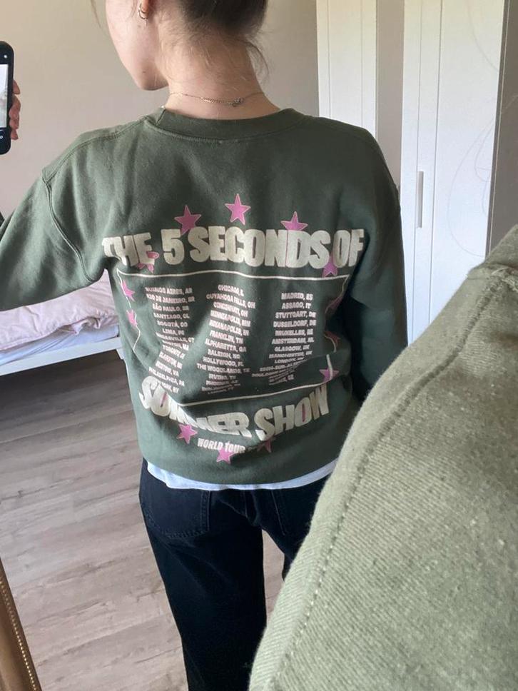 5 seconds of summer sweater, Kleding | Dames, Truien en Vesten, Nieuw, Maat 36 (S), Groen, Ophalen of Verzenden