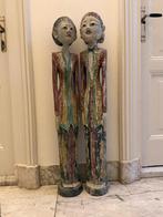 Indonesich houten wedding couple 100 cm, Antiek en Kunst, Ophalen
