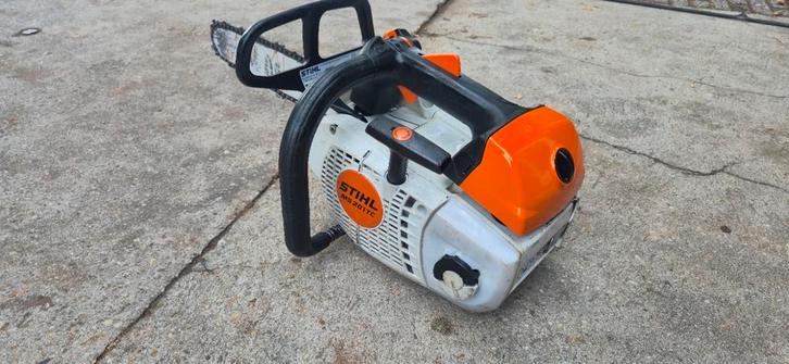 Zeer nette Stihl MS 201 TC tophandle kettingzaag, Tuin en Terras, Hand-tuingereedschap, Zo goed als nieuw, Ophalen