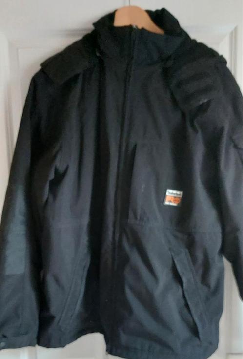Vintage outdoor worker jas jack mantel Timberland  xl, Kleding | Heren, Jassen | Winter, Gedragen, Maat 56/58 (XL), Zwart, Ophalen of Verzenden