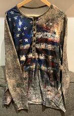 Carnavals overhemd , shirt Amerika, Ophalen, Gedragen, Maat 56/58 (XL)