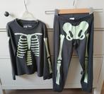 Mooie Halloween, skelet pyjama, glow in the dark, 110-116., Ophalen of Verzenden, Gebruikt, Jongen of Meisje, Nacht- of Onderkleding