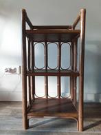Vintage rotan kastje nachtkastje, Ophalen, Minder dan 50 cm, Zo goed als nieuw, Minder dan 100 cm