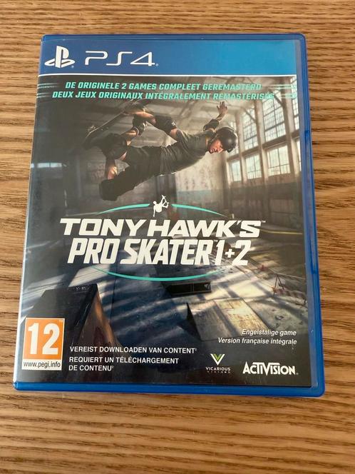Tony Hawk's Pro Skater 1+2 PS4, Spelcomputers en Games, Games | Sony PlayStation 4, Zo goed als nieuw, Sport, 1 speler, Vanaf 12 jaar