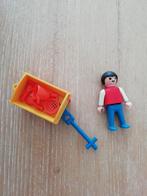 Playmobil jongetje met bolderwagen 3356 vintage, Ophalen of Verzenden, Zo goed als nieuw, Complete set