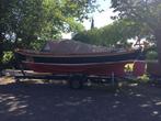 Noorse houten sloep / stalen schouw vlet 15pk, Watersport en Boten, Ophalen, 10 tot 30 pk, Gebruikt, Binnenboordmotor