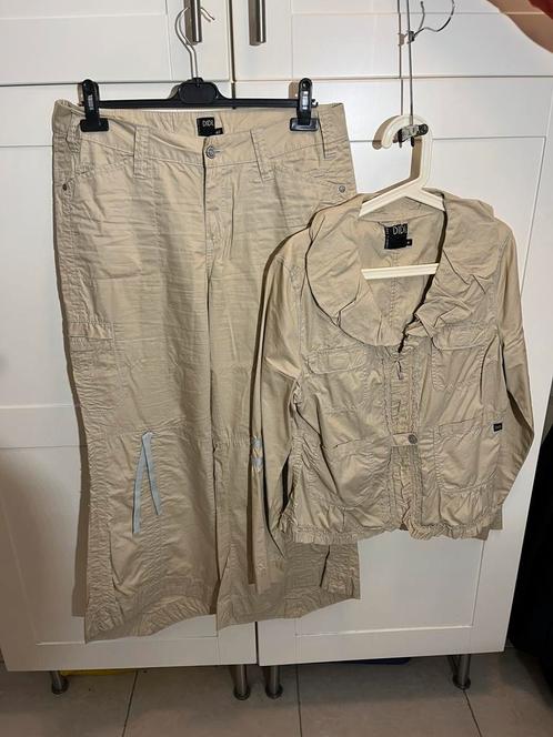DIDI broek met jasje katoen maat 40, Kleding | Dames, Jasjes, Kostuums en Pakken, Zo goed als nieuw, Kostuum of Pak, Maat 38/40 (M)
