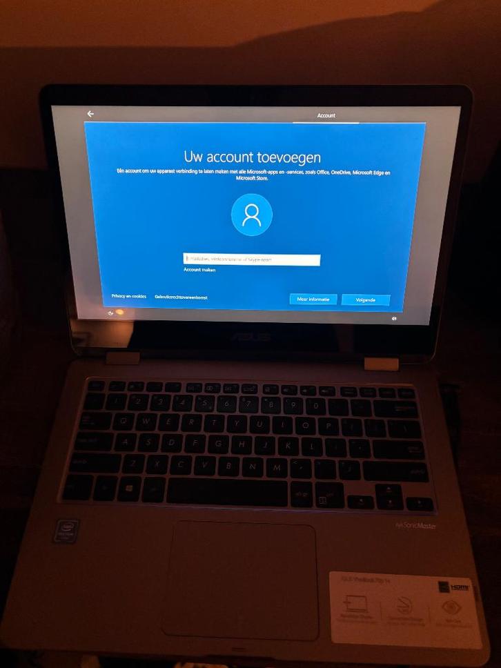 ***Touchscreen laptop van Asus***, Computers en Software, Windows Laptops, Zo goed als nieuw, 14 inch, HDD, SSD, 2 tot 3 Ghz, 8 GB