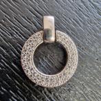 Prachtige Zilveren kettinghanger 925
 Ring met steentjes, Ophalen of Verzenden, Zo goed als nieuw, Zilver, Met strass