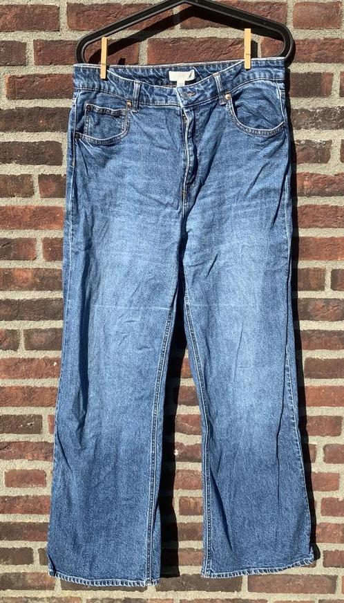 H&M / Spijkerbroek / Maat L - 44, Kleding | Dames, Broeken en Pantalons, Zo goed als nieuw, Maat 42/44 (L), Blauw, Lang, Ophalen of Verzenden