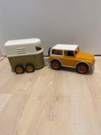 Schleich Auto met Paardentrailer en Chauffeur, Kinderen en Baby's, Speelgoed | Speelgoedvoertuigen, Ophalen of Verzenden, Gebruikt