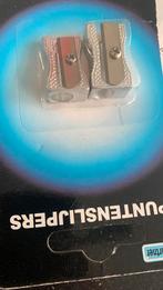 Nieuwe metalen  1dubbele puntenslijper / twee puntenslijpers, Ophalen of Verzenden, Nieuw, Overige typen