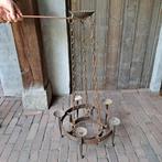 Brocante oude metalen hangkandelaar kasteelkandelaar *Etage3, Huis en Inrichting, Gebruikt, ., Ophalen of Verzenden, .