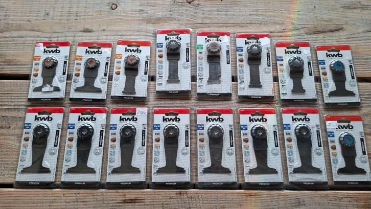 16x KWB Starlock Multitool zaagjes zaagbladen zagen. Nieuw!, Auto diversen, Autogereedschap, Nieuw, Ophalen of Verzenden
