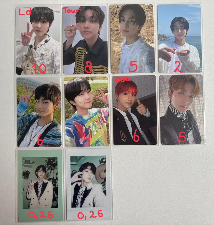 Enhypen photocards- (alle leden), Verzamelen, Muziek, Artiesten en Beroemdheden, Zo goed als nieuw, Foto of Kaart, Verzenden