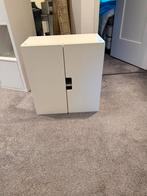 Witte (hang)Kast met Deuren en Planken, Ophalen, Zo goed als nieuw, Minder dan 25 cm, Minder dan 100 cm