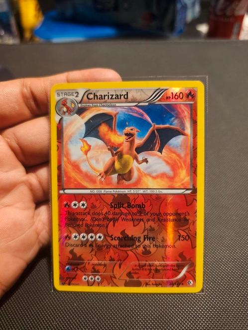 Mooi reverse charizard holo NM black en white era, Hobby en Vrije tijd, Verzamelkaartspellen | Pokémon, Zo goed als nieuw, Losse kaart