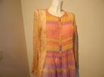 Antik Batik zijde tuniek felle kleuren uitlopend 38, Maat 38/40 (M), Overige kleuren, Verzenden, Antik batik