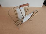 vintage brievenstandaard - messing /wit geperforeerd staal, Ophalen of Verzenden, Huis en Inrichting