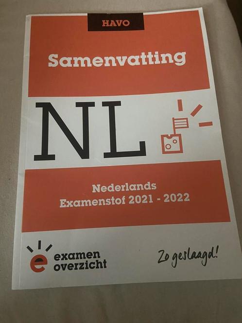 Samenvatting examenoverzicht havo nederlands, Boeken, Schoolboeken, Zo goed als nieuw, Nederlands, HAVO, Ophalen of Verzenden