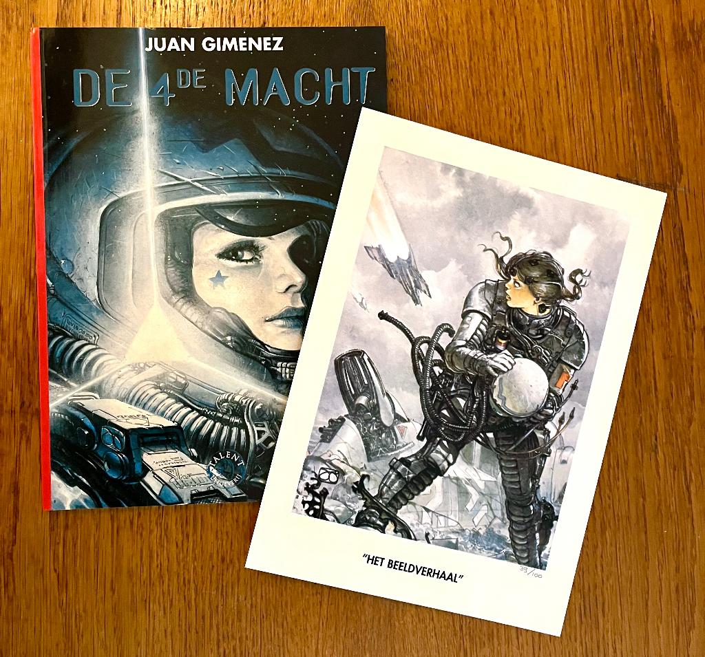 Gimenez - De 4de Macht inclusief ex-libris (oplage 100 st.), Eén stripboek, Ophalen of Verzenden, Zo goed als nieuw, Juan Gimenez